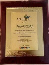 Award: Supply Chain Technology Advancement/Solution Implementation (wooden plaque)