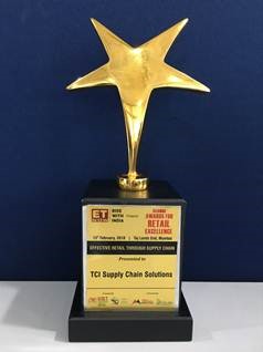 Award: Effective Retail through Supply Chain to TCI Supply Chain Solutions (gold star trophy)