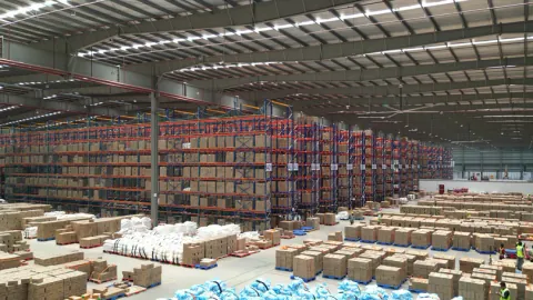 Warehouse management illustration